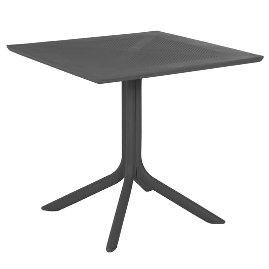 OUTDOOR POLYPROPYLENE SQUARE TABLE LUNAR HM5930.20 GREY 80x80x75Hcm. image 1