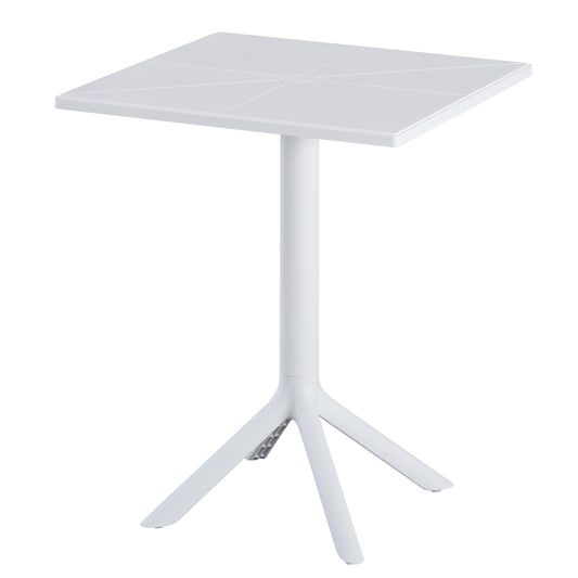 SQUARE POLYPROPYLENE TABLE TERRIN HM6125.11 WHITE 60,5x60,5x76,5Hcm. image 1