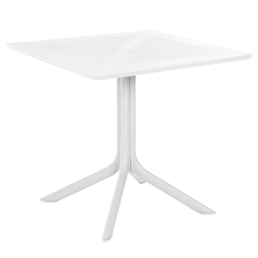 OUTDOOR POLYPROPYLENE SQUARE TABLE LUNAR HM5930.11 WHITE 80x80x75Hcm. image 1