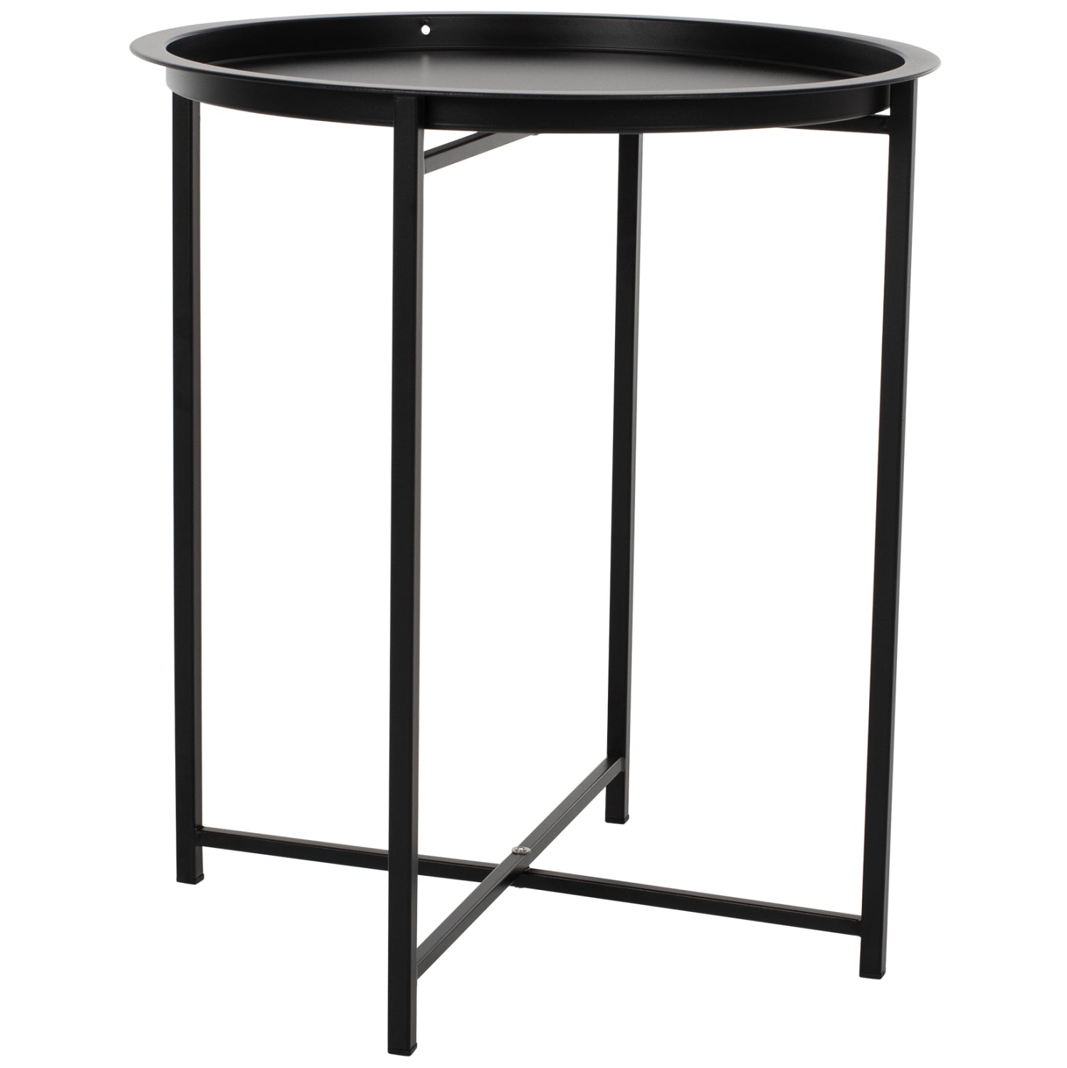 Table Foldable Metallic Black 45cm HM5287.01 image 1