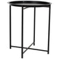Table Foldable Metallic Black 45cm HM5287.01 image 1