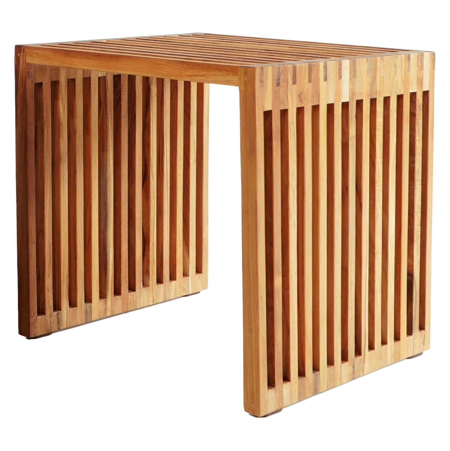 SIDE TABLE TEAK WOOD IN NATURAL COLOR 1-PIECE HM9483 40x40,5x40,5H cm. image 1