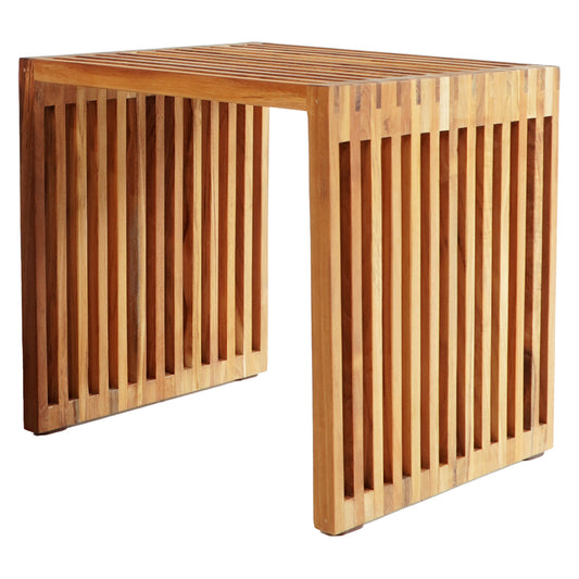 SIDE TABLE TEAK WOOD IN NATURAL COLOR 1-PIECE HM9483 40x40,5x40,5H cm. image 1