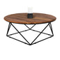 Coffee Table Berlin HM8201.11 solid acacia wood Φ90X36,5Η image 1