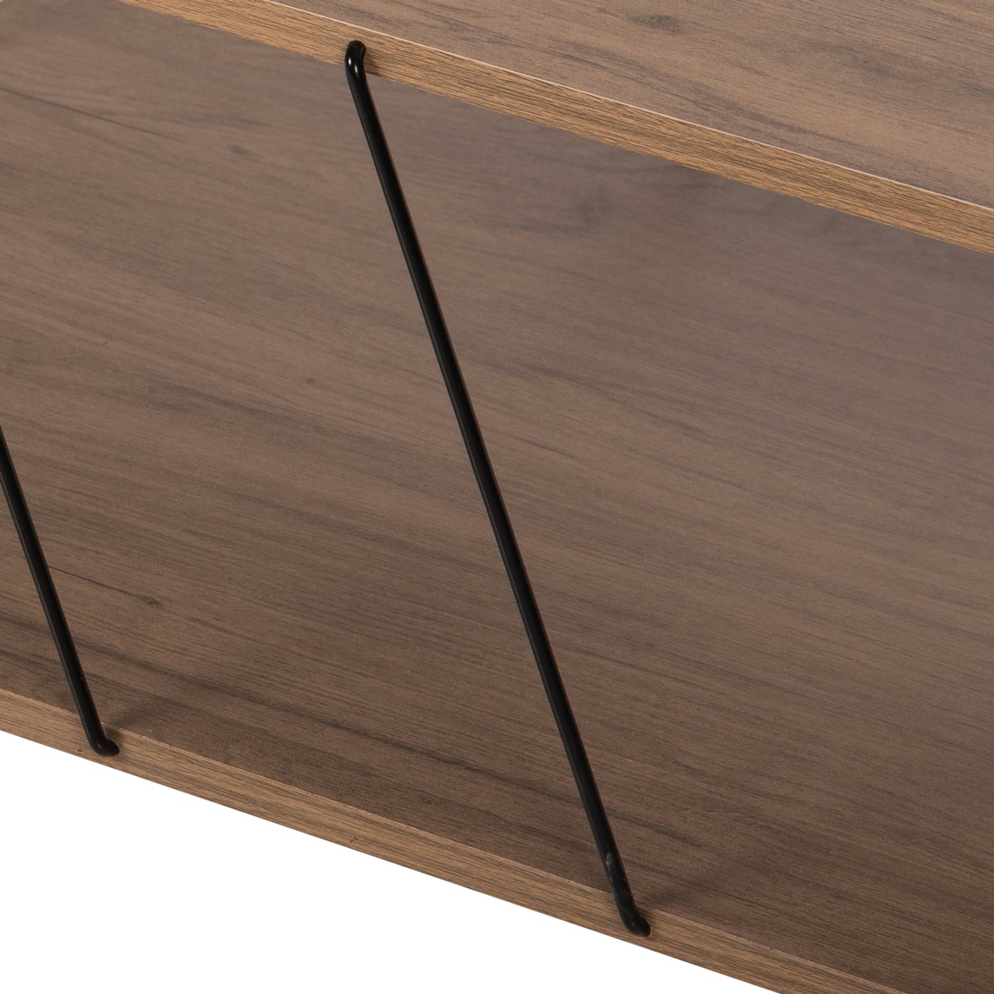 Кафе маса TARS с модерна визия и черни метални крака 120Χ50Χ30Hcm