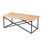 COFFEE TABLE HM9469.01 WITH WOOD VENEER IN NATURAL&RUSTIC STYLE COLOR 120x60x45,5Hcm. image 1