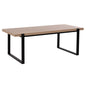 COFFEE TABLE SHABEN HM9585.03 MDF IN SONOMA TABLETOP-BLACK METAL BASE 120x60X46Hcm. image 1