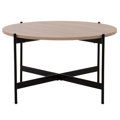 Кафе маса с MDF плот и метална основа Φ80x45Hcm