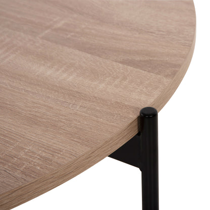 Кафе маса с MDF плот и метална основа Φ80x45Hcm