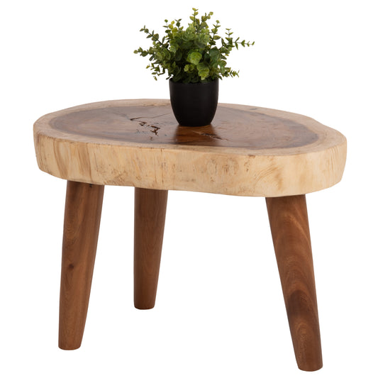 COFFEE TABLE DOMPU HM9630 SOLID SUAR WOOD 8cm THICK TABLETOP 66x44x46Hcm. image 1