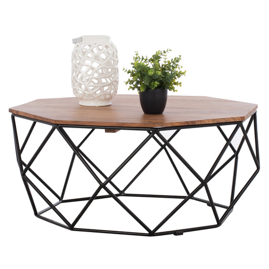 COFFEE TABLE FB98777.11 ACACIA WOOD Φ82x40H image 1