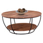 COFFEE TABLE HM8778.11 ACACIA WOOD  Φ90x40 cm. image 1