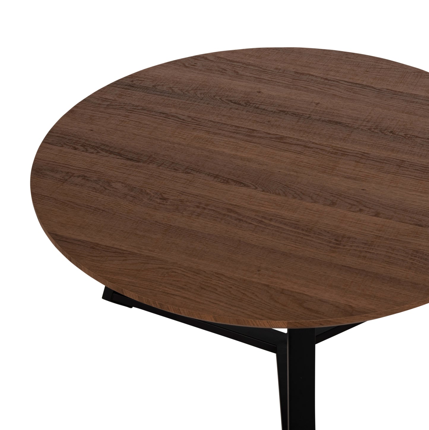 Кръгла Маса за Кафе с Метална Основа и Модерен Дизайн Φ80x42Hcm