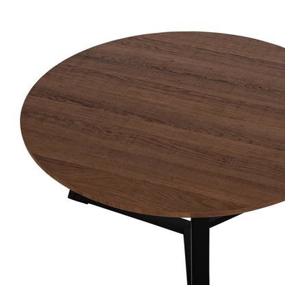 Кръгла Маса за Кафе с Метална Основа и Модерен Дизайн Φ80x42Hcm