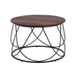 Coffee Table Round MDF TOP with metallic base Φ60x40Ηcm.HM8604 image 1