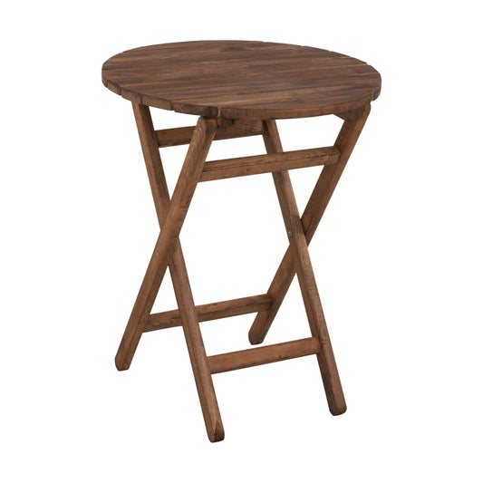 Director's Table Limnos Φ60cm Solid Wood Impregnation Walnut HM5653.01 image 1