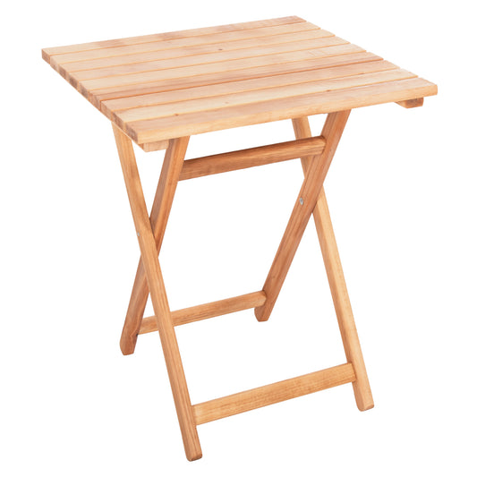 DIRECTOR'S TABLE LIMNOS HM5647.02 BEECH WOOD IN NATURAL-IMPREGNATION 60Χ60Χ75Hcm. image 1