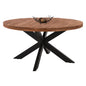 Round Table LEVINHO 6cm thick solid mango wood Φ150x78Η HM8485.11 image 1