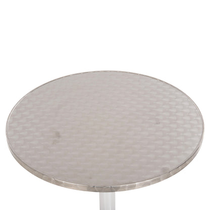 ROUND ALUMINUM TABLE FRODO HM5539 METALLIC COLOR-4-PRONGED BASE Φ59,5x69,5Hcm.