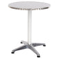 ROUND ALUMINUM TABLE FRODO HM5539 METALLIC COLOR-4-PRONGED BASE Φ59,5x69,5Hcm. image 1
