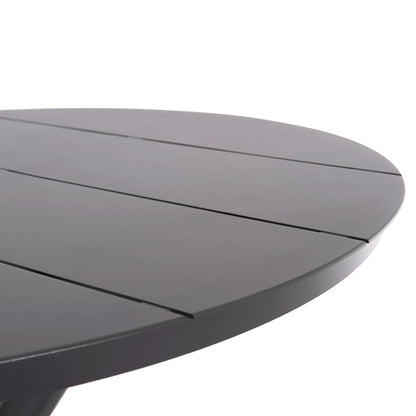 OUTDOOR TABLE ROUND HIGER HM6289.01 GREY ALUMINUM Φ90Χ74Hcm.