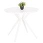 OUTDOOR TABLE ROUND HIGER HM6289.02 WHITE ALUMINUM Φ90Χ74Hcm. image 1