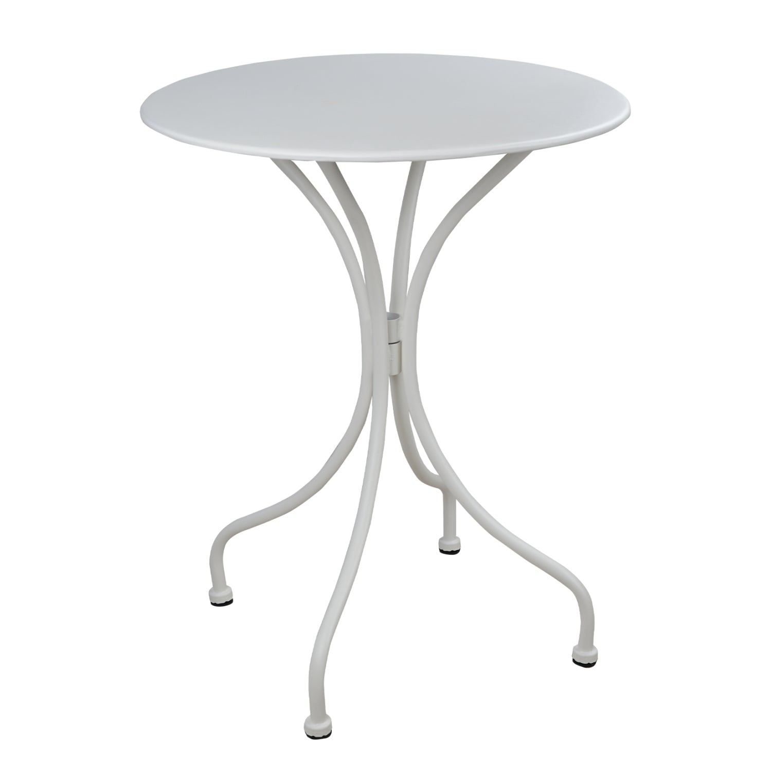 TABLE ROUND METALLIC HM5104.12 IN WHITE COLOR Φ60x72Hcm. image 1