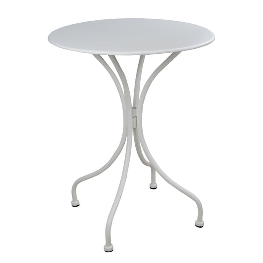 TABLE ROUND METALLIC HM5104.12 IN WHITE COLOR Φ60x72Hcm. image 1