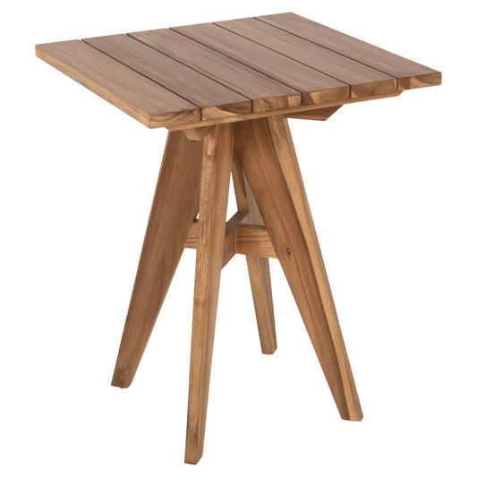 OUTDOOR SQUARE DINING TABLE LEO HM9860.11 TEAK WOOD 60x60x75Hcm. image 1
