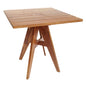OUTDOOR SQUARE DINING TABLE LEO HM9918 TEAK WOOD 70x70x75Hcm. image 1