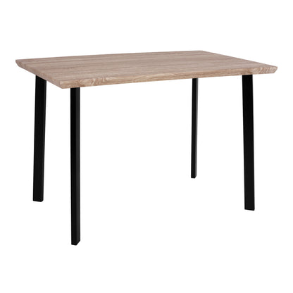 Dining Table 110x70 sonama with black legs HM8333 image 1