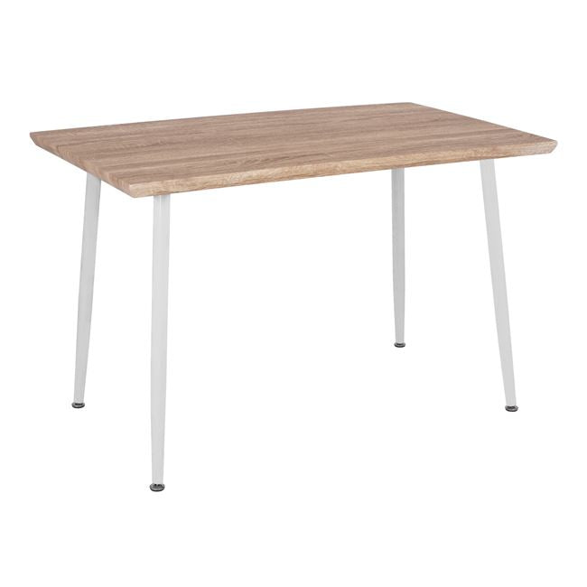 Dining Table PALOMA HM8334.02, 120x70x76.5- sonoma,white legs image 1