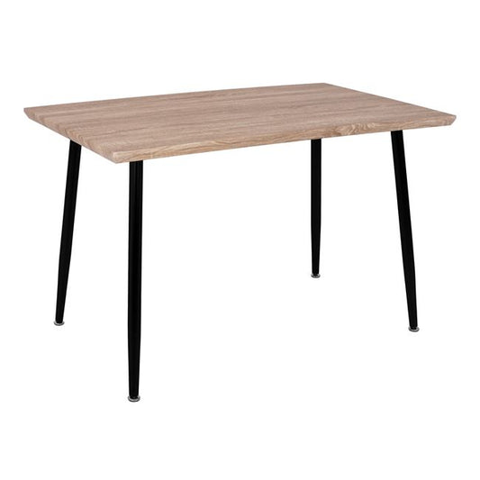 Dining Table PALOMA HM8334.01, 120x70x76,5-sonoma, black legs image 1