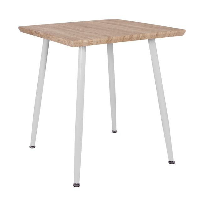 Dining Table PALOMA HM8335.02, 70x70x76.5, sonoma, white legs image 1