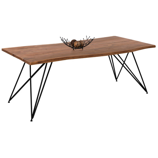 Dining Table Rio HM8181.11 Solid acacia wood 200Χ96Χ76 image 1