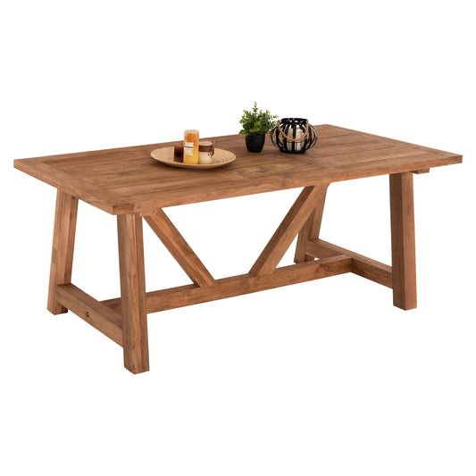 DINING TABLE HM7922 RECYCLED TEAK IN NATURAL COLOR 200X100X75Hcm. image 1