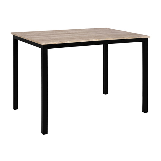 Dining Table PANYA HM8332, 110x70x76, sonoma, black legs image 1