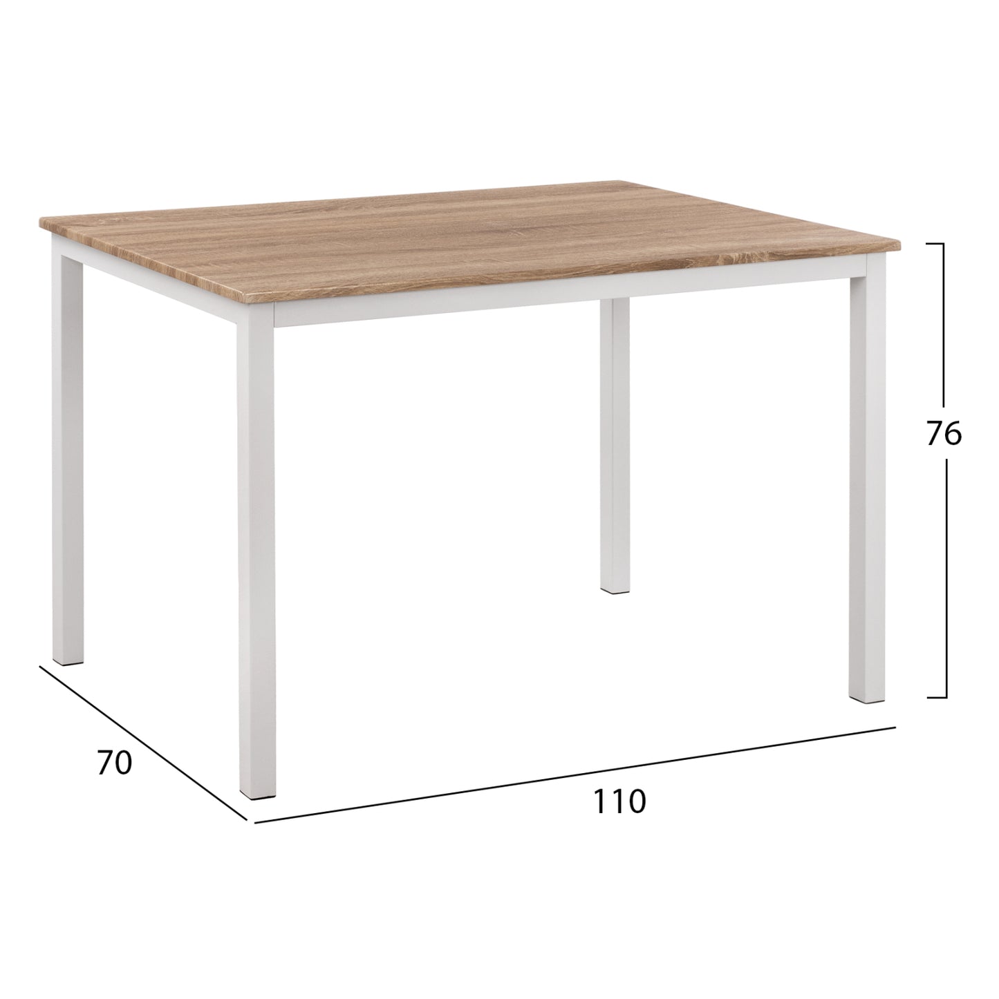 Трапезна Маса PANYA 110x70x76, Стабилна и Елегантна