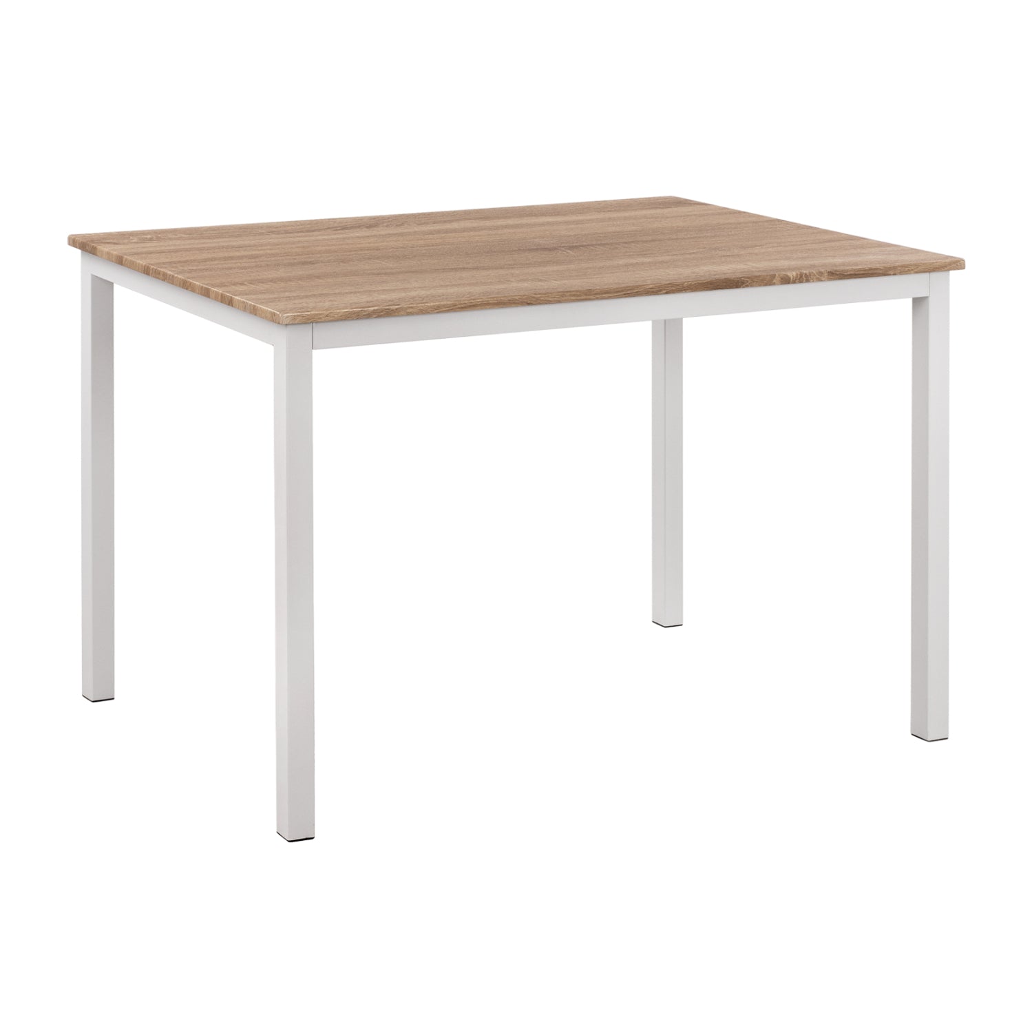 Dining Table PANYA HM8332.02, 110x70x76,Sonoma,white legs image 1