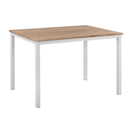 Dining Table PANYA HM8332.02, 110x70x76,Sonoma,white legs image 1