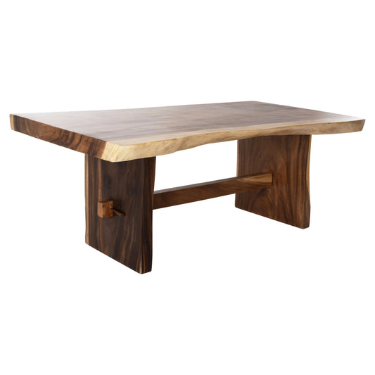 DINING TABLE ULYSES HM9757 SOLID SUAR WOOD IN NATURAL COLORING 200X90X77Hcm. image 1