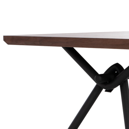 Трапезна маса Манди с MDF плот и метални крака 220x90x75H
