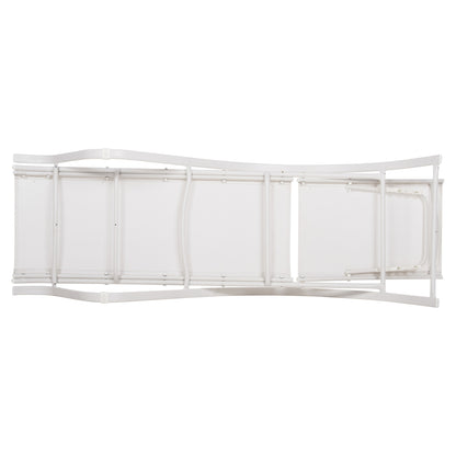 Sunbed WAKANA Aluminum White with textline white HM5133.02 194x54-66x30 cm.