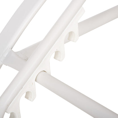 Sunbed WAKANA Aluminum White with textline white HM5133.02 194x54-66x30 cm.