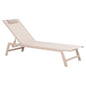 ALUMINUM SUNBED WITH HEADREST RABIA HM5982.04 IN CHAMPAGNE COLOR 191,5x60x89,5Hcm. image 1