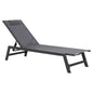 ALUMINUM SUNBED WITH HEADREST RABIA HM5982.03 IN ANTHRACITE 191,5x60x89,5Hcm. image 1