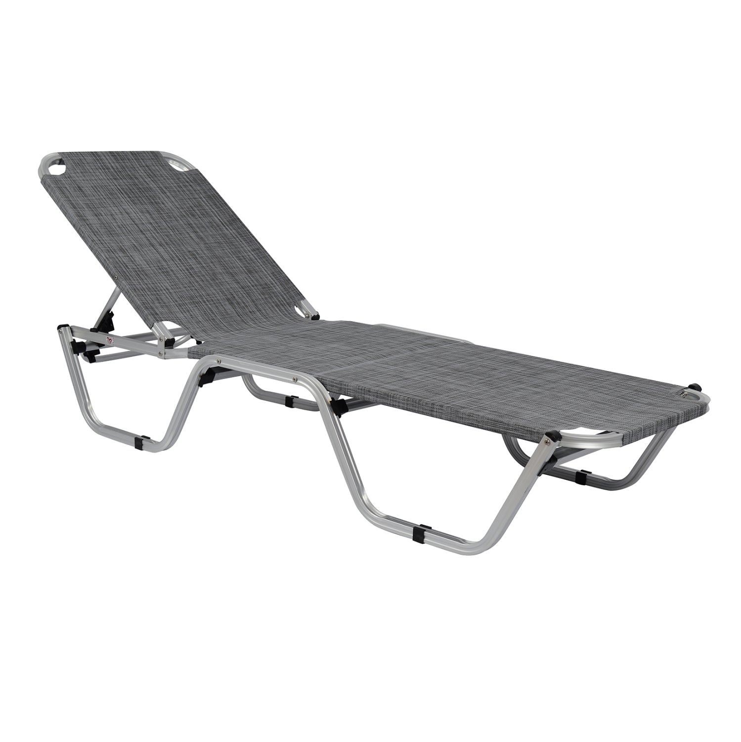 Professional Sunbed Aluminum HM5071.10 Grey 60x195x30 cm image 1
