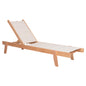 BEACH LOUNGER MILOS HM10650.01 BEECH WOOD IN NATURAL-ECRU TEXTILENE CUSHION COVER 204x65x92,5Hcm. image 1
