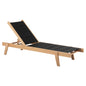 BEACH LOUNGER MILOS HM10650.03 BEECH WOOD IN NATURAL-BLACK TEXTILENE CUSHION COVER 204x65x31,5-92,5H cm.91Hcm. image 1