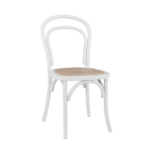 Wooden chair Vienna Type Aliyah Stackable from beech wood in white matte HM8644.03 45x54x89 image 1
